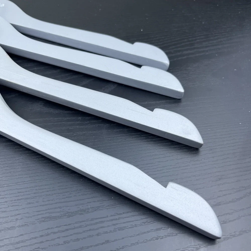 Columbia Sportswear Company Wooden Clothes Hangers Gray Set of 4